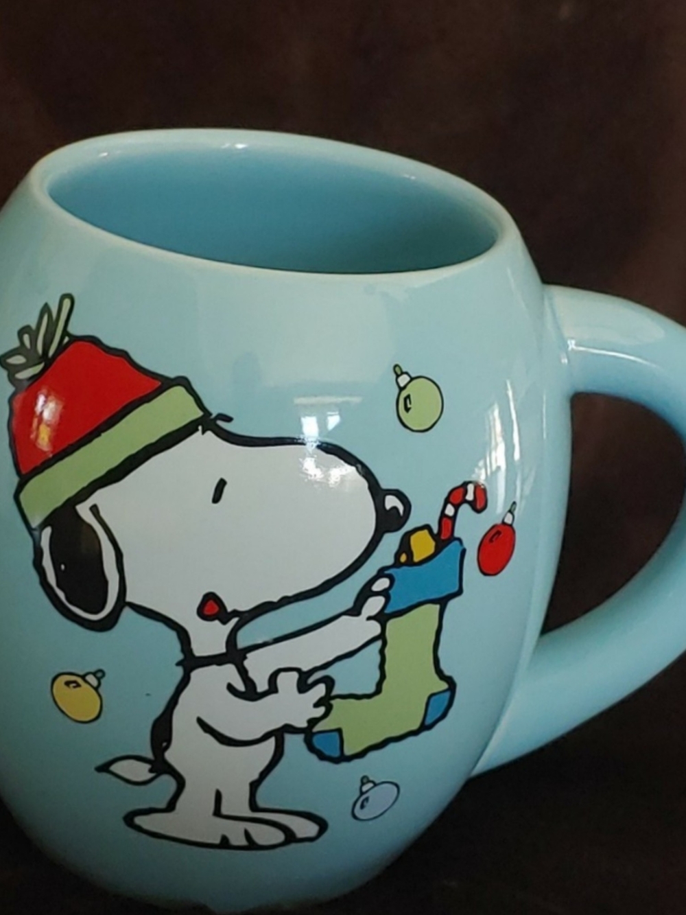 Peanuts Light Blue Ceramic Mug